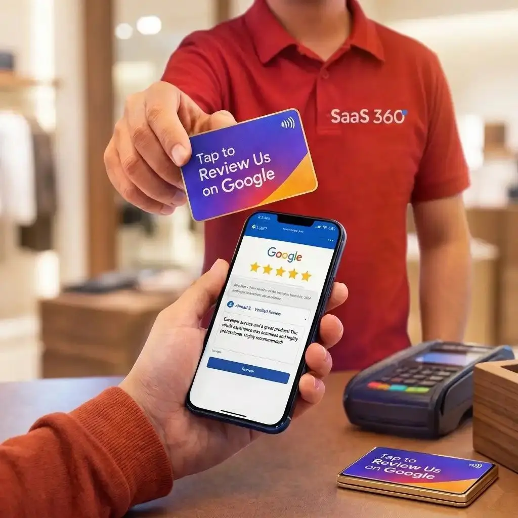 VIP NFC review card next to a smartphone